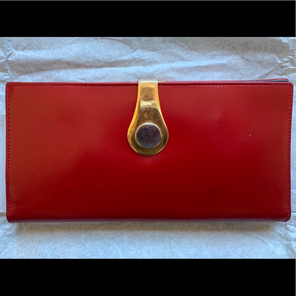 RARE 1950’s red Italian leather Gucci checkbook